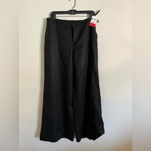 Black linen pants, lined, sz. 10